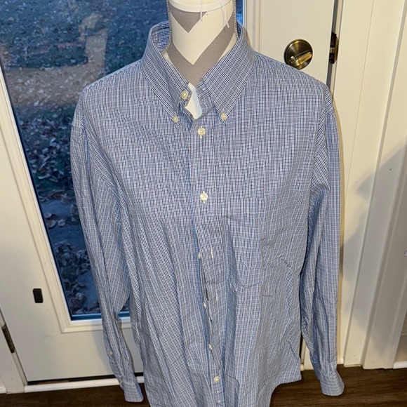Brooks Brothers Men’s Blue & White button down - Picture 1 of 4
